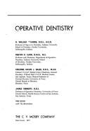 Cover of: Operative dentistry