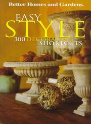 Cover of: Easy style: 300 decorating shortcuts.