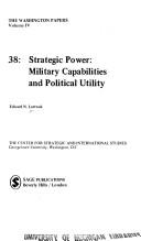Cover of: Strategic power by Edward Luttwak