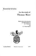 Cover of: Essential articles for the study of Thomas More