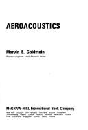 Cover of: Aeroacoustics