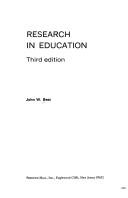 Cover of: Research in education by John W. Best