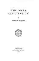 The Maya civilization by George W. Brainerd