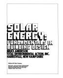 Cover of: Solar energy: fundamentals in building design