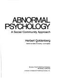 Cover of: Abnormal psychology by Herbert Goldenberg