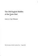 Cover of: The Old English riddles of the Exeter book