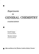 Cover of: Experiments in general chemistry by Russell S. Drago