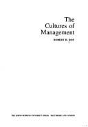 Cover of: The cultures of management by Robert H. Roy