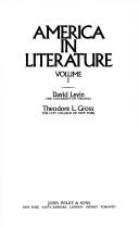 Cover of: America in literature