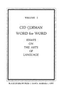 Cover of: Word for word: essays on the arts of language