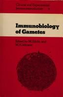 Cover of: Immunobiology of gametes