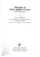 Cover of: Principles of water quality control
