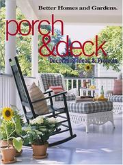 Cover of: Porch & Deck: Decorating Ideas and Projects