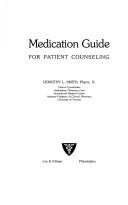 Cover of: Medication guide for patient counseling