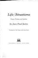 Cover of: Life/Situations by Jean-Paul Sartre