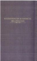 Cover of: Suggestions on academical organisation with especial reference to Oxford