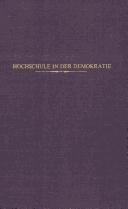 Cover of: Hochschule in der Demokratie