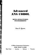 Cover of: Advanced ANS COBOL with structured programming