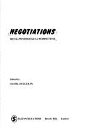 Cover of: Negotiations by edited by Daniel Druckman. --