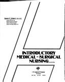 Introductory medical-surgical nursing by Jeanne C. Scherer