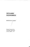 Cover of: Dynamic economics