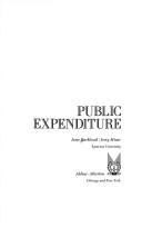 Cover of: Public expenditure