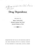 Cover of: Drug dependence.