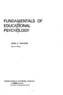 Cover of: Fundamentals of educational psychology