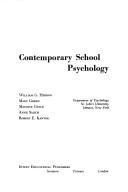 Cover of: Contemporary school psychology