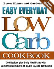 Cover of: Easy Everyday Low Carb Cookbook