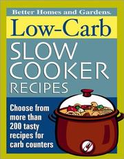 Cover of: Low-Carb Slow Cooker Recipes