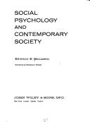 Cover of: Social psychology and contemporary society by Edward E. Sampson