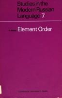 Element order by R. Bivon