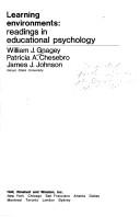 Cover of: Learning environments: readings in educational psychology