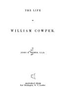 Cover of: The life of William Cowper.