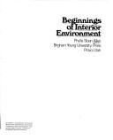 Beginnings of interior environment by Phyllis Sloan Allen, Phyllis S. Allen, Miriam F. Stimpson