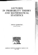 Cover of: Lectures in probability theory and mathematical statistics | Stefan Zubrzycki
