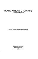 Cover of: Black African literature: an introduction