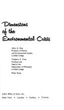 Cover of: Dimensions of the environmental crisis