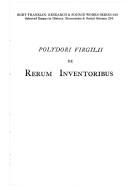 De rerum inventoribus by Polydore Vergil