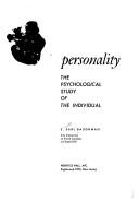 Cover of: Personality: the psychological study of the individual