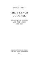 Cover of: The French Colonel: Villebois-Mareuil and the Boers, 1899-1900