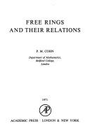 Cover of: Free rings and their relations
