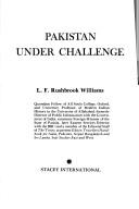 Cover of: Pakistan under challenge