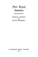 Cover of: Port Royal, Jamaica by Michael Pawson