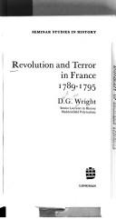 Cover of: Revolution and terror in France, 1789-1795