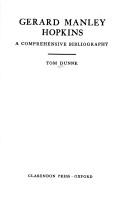 Cover of: Gerard Manley Hopkins: a comprehensive bibliography