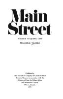Cover of: Main street: Windsor to Quebec City