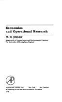 Cover of: Economics and operational research