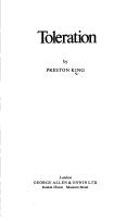 Cover of: Toleration by Preston T. King